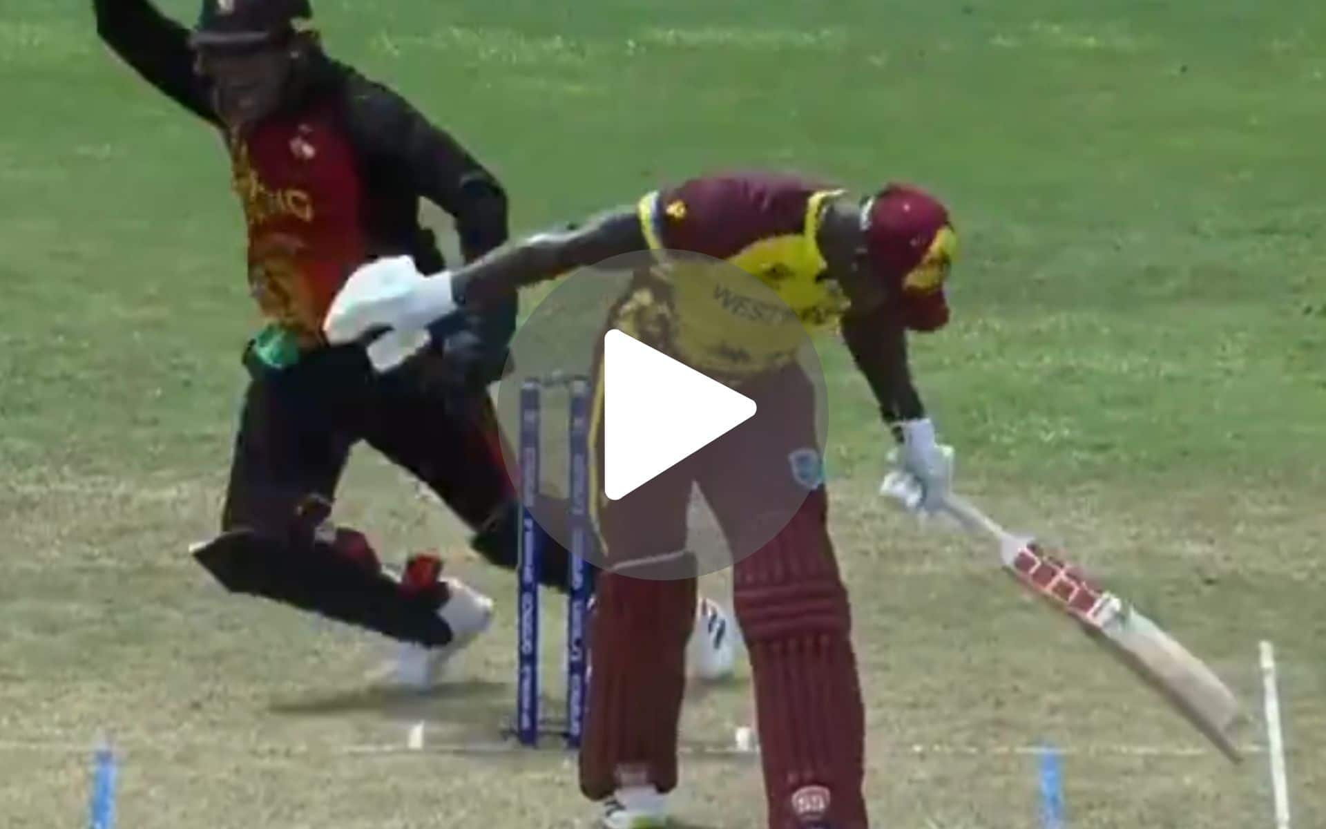 [Watch] Overconfident Rovman Powell 'Tries To Fool' Umpire Despite Clear Nick, DRS Does Justice